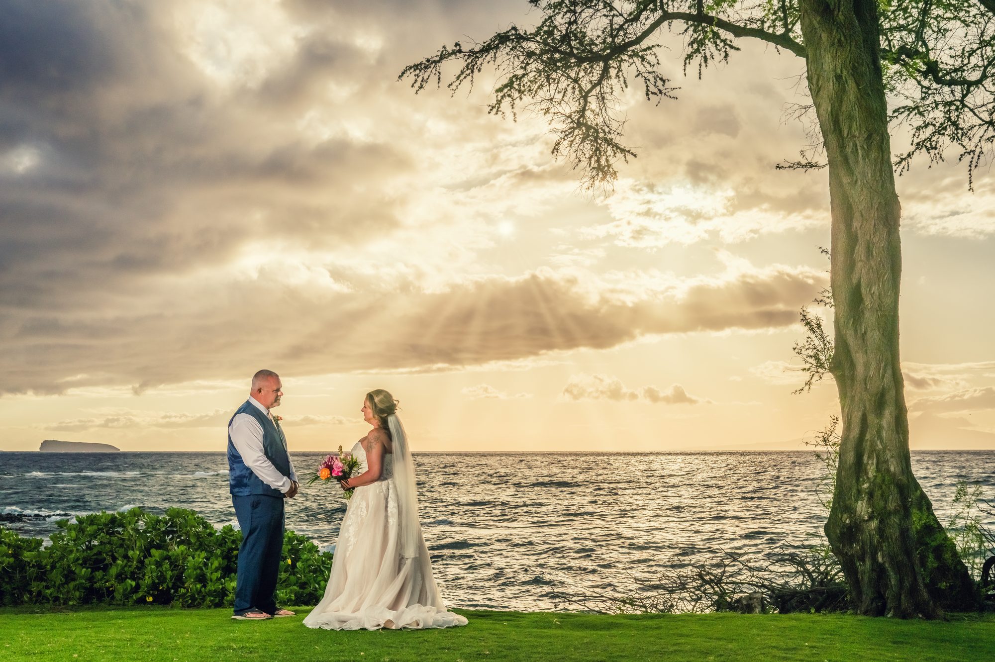 A wedding photographed by Wailea Photo